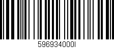 Código de barras (EAN, GTIN, SKU, ISBN): '596934000I'