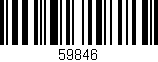 Código de barras (EAN, GTIN, SKU, ISBN): '59846'