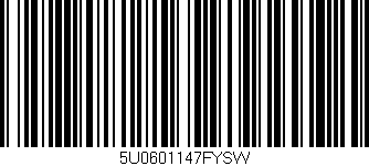 Código de barras (EAN, GTIN, SKU, ISBN): '5U0601147FYSW'