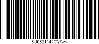 Código de barras (EAN, GTIN, SKU, ISBN): '5U0601147GYSW'