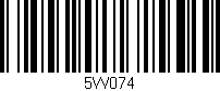 Código de barras (EAN, GTIN, SKU, ISBN): '5W074'
