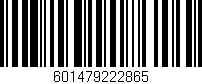 Código de barras (EAN, GTIN, SKU, ISBN): '601479222865'