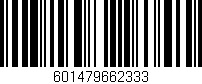 Código de barras (EAN, GTIN, SKU, ISBN): '601479662333'