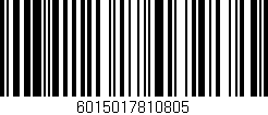 Código de barras (EAN, GTIN, SKU, ISBN): '6015017810805'