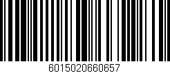 Código de barras (EAN, GTIN, SKU, ISBN): '6015020660657'