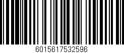 Código de barras (EAN, GTIN, SKU, ISBN): '6015617532596'