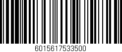 Código de barras (EAN, GTIN, SKU, ISBN): '6015617533500'