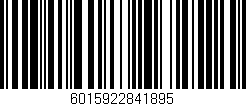Código de barras (EAN, GTIN, SKU, ISBN): '6015922841895'