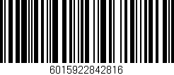 Código de barras (EAN, GTIN, SKU, ISBN): '6015922842816'