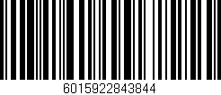 Código de barras (EAN, GTIN, SKU, ISBN): '6015922843844'