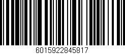 Código de barras (EAN, GTIN, SKU, ISBN): '6015922845817'