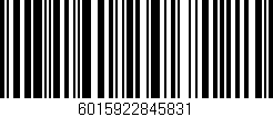 Código de barras (EAN, GTIN, SKU, ISBN): '6015922845831'