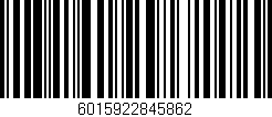 Código de barras (EAN, GTIN, SKU, ISBN): '6015922845862'