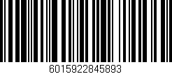 Código de barras (EAN, GTIN, SKU, ISBN): '6015922845893'