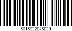 Código de barras (EAN, GTIN, SKU, ISBN): '6015922846838'