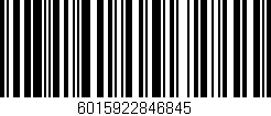 Código de barras (EAN, GTIN, SKU, ISBN): '6015922846845'