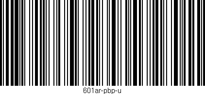 Código de barras (EAN, GTIN, SKU, ISBN): '601ar-pbp-u'