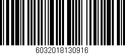 Código de barras (EAN, GTIN, SKU, ISBN): '6032018130916'