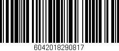 Código de barras (EAN, GTIN, SKU, ISBN): '6042018290817'