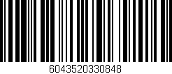 Código de barras (EAN, GTIN, SKU, ISBN): '6043520330848'