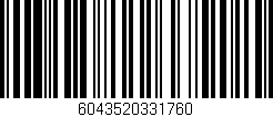 Código de barras (EAN, GTIN, SKU, ISBN): '6043520331760'