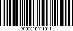 Código de barras (EAN, GTIN, SKU, ISBN): '6092018011011'