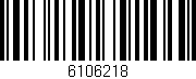 Código de barras (EAN, GTIN, SKU, ISBN): '6106218'
