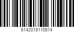Código de barras (EAN, GTIN, SKU, ISBN): '6142018110914'