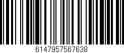 Código de barras (EAN, GTIN, SKU, ISBN): '6147957567638'