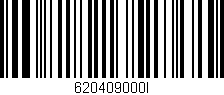 Código de barras (EAN, GTIN, SKU, ISBN): '620409000I'
