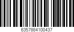 Código de barras (EAN, GTIN, SKU, ISBN): '6357884100437'