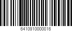 Código de barras (EAN, GTIN, SKU, ISBN): '6410910000016'
