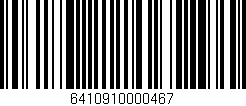 Código de barras (EAN, GTIN, SKU, ISBN): '6410910000467'