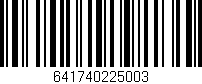 Código de barras (EAN, GTIN, SKU, ISBN): '641740225003'