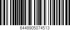 Código de barras (EAN, GTIN, SKU, ISBN): '6448905074513'
