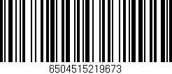 Código de barras (EAN, GTIN, SKU, ISBN): '6504515219673'