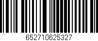 Código de barras (EAN, GTIN, SKU, ISBN): '652710625327'