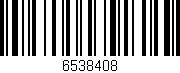 Código de barras (EAN, GTIN, SKU, ISBN): '6538408'