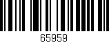 Código de barras (EAN, GTIN, SKU, ISBN): '65959'