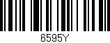 Código de barras (EAN, GTIN, SKU, ISBN): '6595Y'
