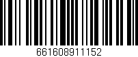 Código de barras (EAN, GTIN, SKU, ISBN): '661608911152'