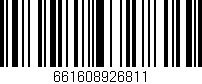 Código de barras (EAN, GTIN, SKU, ISBN): '661608926811'