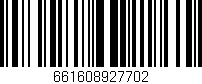 Código de barras (EAN, GTIN, SKU, ISBN): '661608927702'