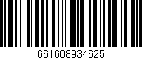 Código de barras (EAN, GTIN, SKU, ISBN): '661608934625'