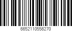 Código de barras (EAN, GTIN, SKU, ISBN): '6652110556270'