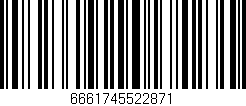 Código de barras (EAN, GTIN, SKU, ISBN): '6661745522871'