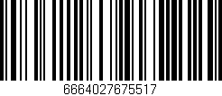 Código de barras (EAN, GTIN, SKU, ISBN): '6664027675517'