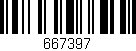 Código de barras (EAN, GTIN, SKU, ISBN): '667397'
