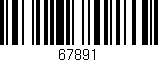 Código de barras (EAN, GTIN, SKU, ISBN): '67891'
