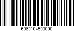 Código de barras (EAN, GTIN, SKU, ISBN): '6863184599838'